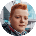 Boy with red hair
